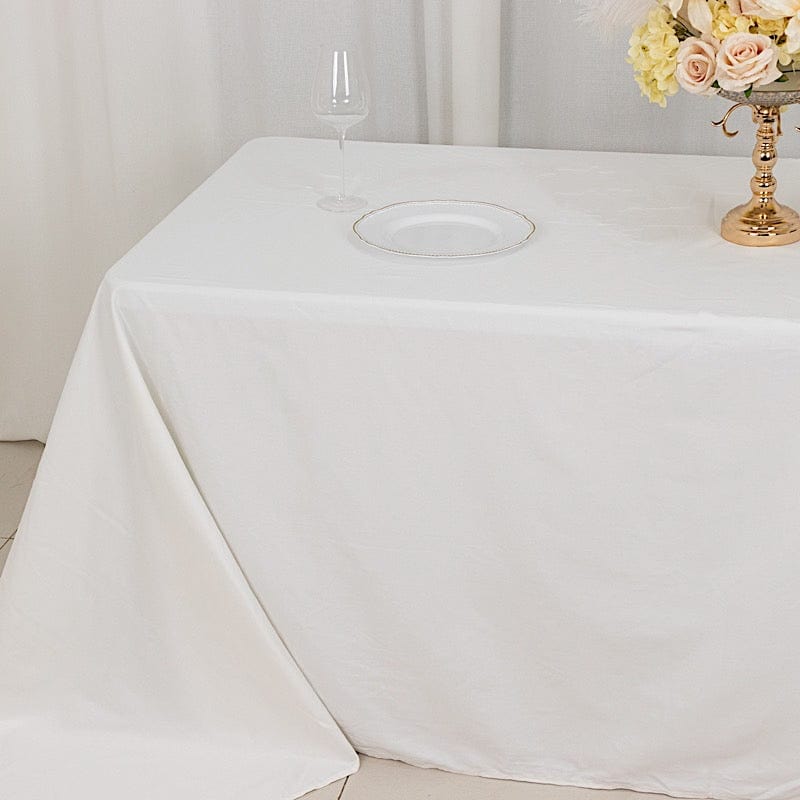 90" x 132" High Quality Cotton Rectangular Tablecloth