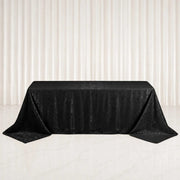 90" x 132" Jacquard Polyester Rectangular Tablecloth with Abstract Watercolor Pattern
