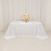 90" x 132" Lamour Satin Rectangular Tablecloth