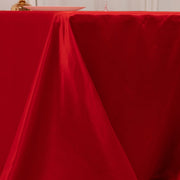 90" x 132" Lamour Satin Rectangular Tablecloth