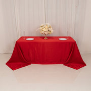 90" x 132" Lamour Satin Rectangular Tablecloth