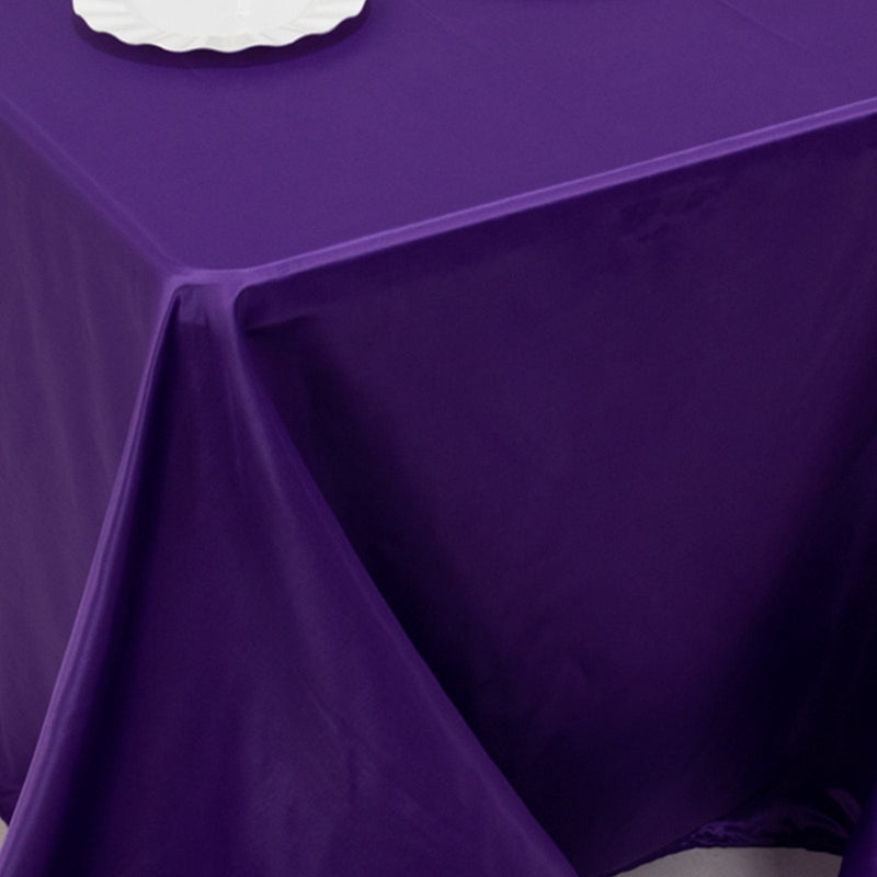 90" x 132" Lamour Satin Rectangular Tablecloth