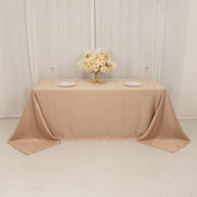 90" x 132" Lamour Satin Rectangular Tablecloth