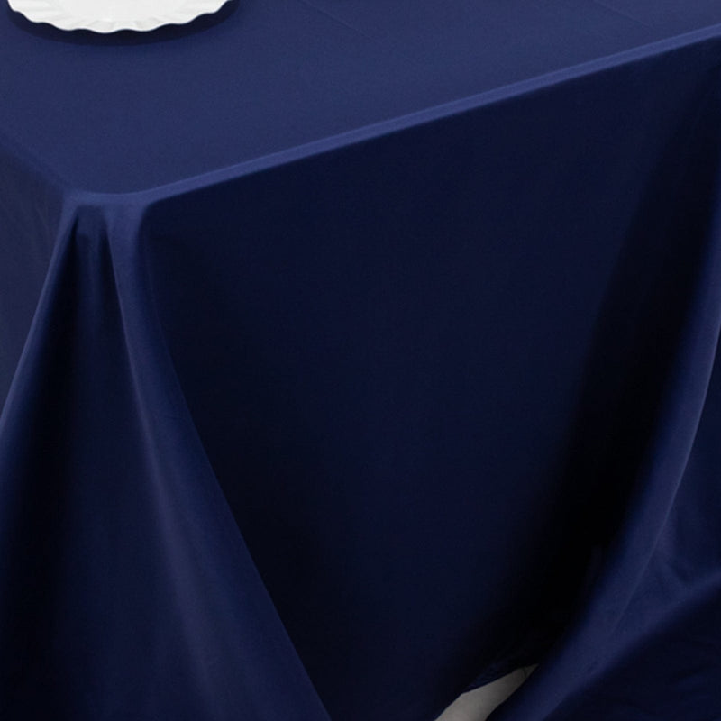 90" x 132" Lamour Satin Rectangular Tablecloth