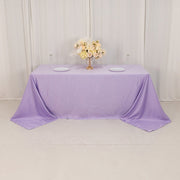 90" x 132" Lamour Satin Rectangular Tablecloth