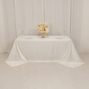 90" x 132" Lamour Satin Rectangular Tablecloth