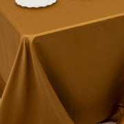 90" x 132" Lamour Satin Rectangular Tablecloth
