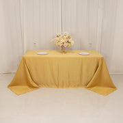 90" x 132" Lamour Satin Rectangular Tablecloth