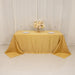 90" x 132" Lamour Satin Rectangular Tablecloth
