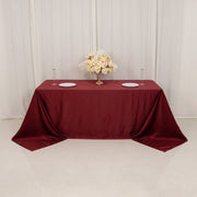90" x 132" Lamour Satin Rectangular Tablecloth