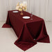 90" x 132" Lamour Satin Rectangular Tablecloth
