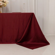 90" x 132" Lamour Satin Rectangular Tablecloth