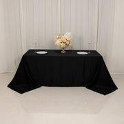 90" x 132" Lamour Satin Rectangular Tablecloth