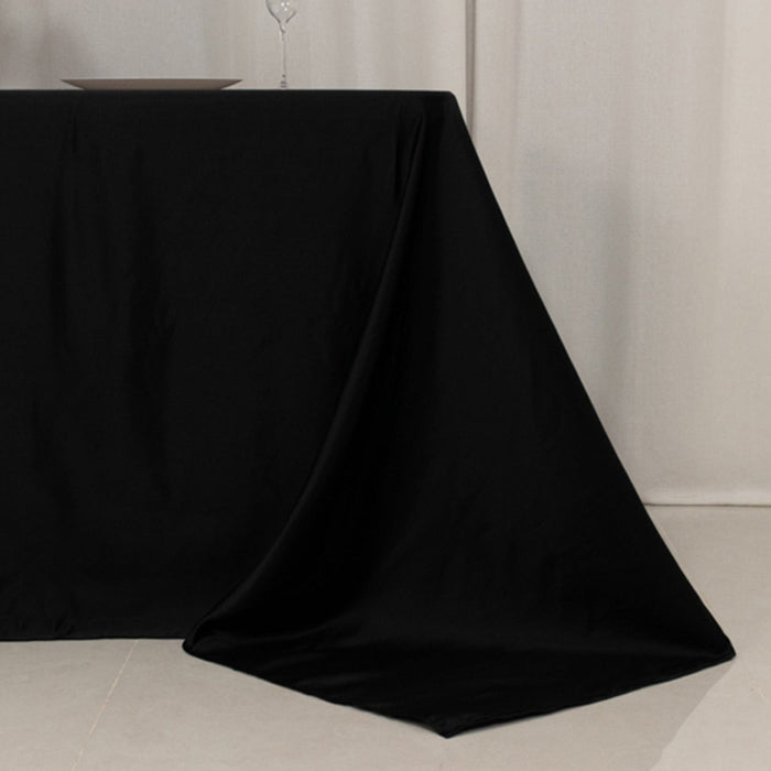 90" x 132" Lamour Satin Rectangular Tablecloth