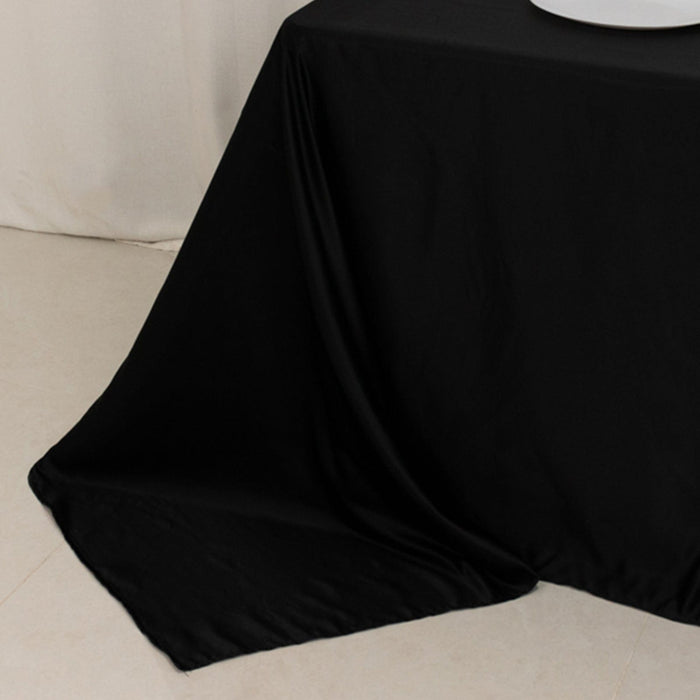 90" x 132" Lamour Satin Rectangular Tablecloth