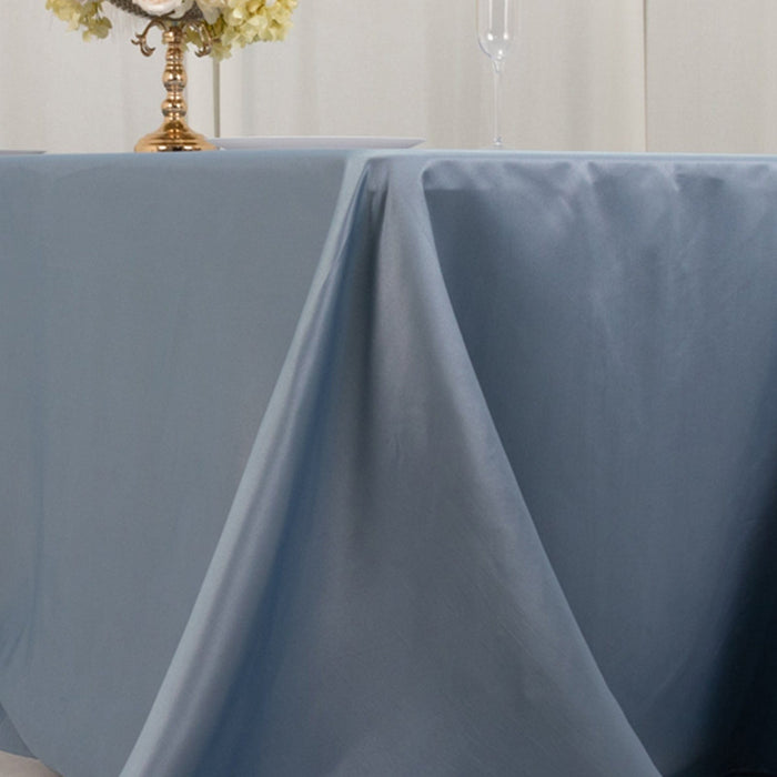 90" x 132" Lamour Satin Rectangular Tablecloth