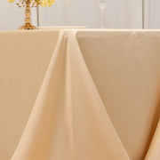 90" x 132" Lamour Satin Rectangular Tablecloth