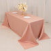 90" x 132" Lamour Satin Rectangular Tablecloth