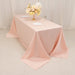 90" x 132" Lamour Satin Rectangular Tablecloth