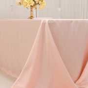 90" x 132" Lamour Satin Rectangular Tablecloth