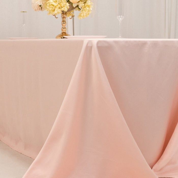 90" x 132" Lamour Satin Rectangular Tablecloth