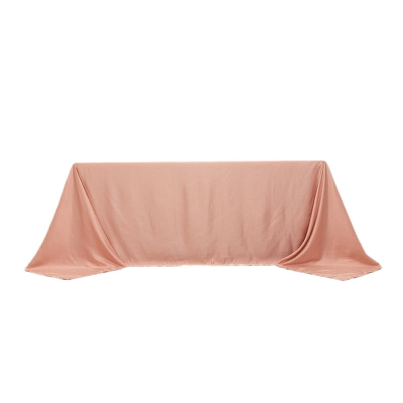90" x 132" Lamour Satin Rectangular Tablecloth TAB_LAMR_90132_080