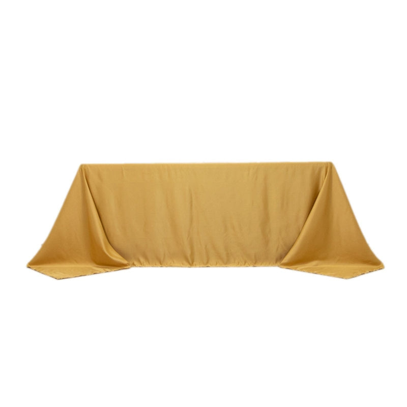 90" x 132" Lamour Satin Rectangular Tablecloth TAB_LAMR_90132_CHMP