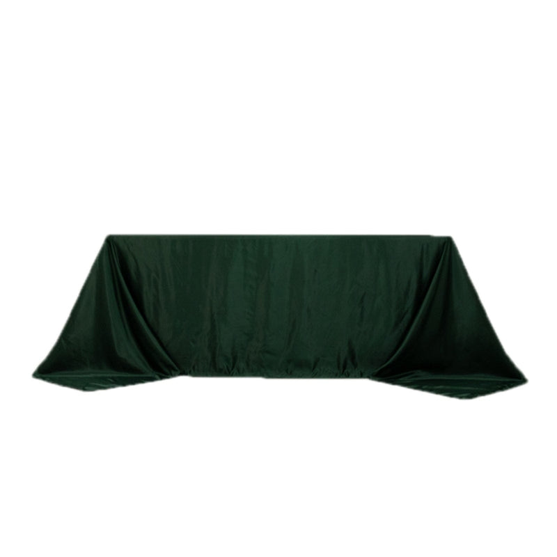 90" x 132" Lamour Satin Rectangular Tablecloth TAB_LAMR_90132_HUNT