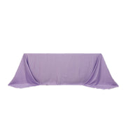 90" x 132" Lamour Satin Rectangular Tablecloth TAB_LAMR_90132_LAV