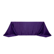 90" x 132" Lamour Satin Rectangular Tablecloth TAB_LAMR_90132_PURP