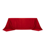 90" x 132" Lamour Satin Rectangular Tablecloth TAB_LAMR_90132_RED