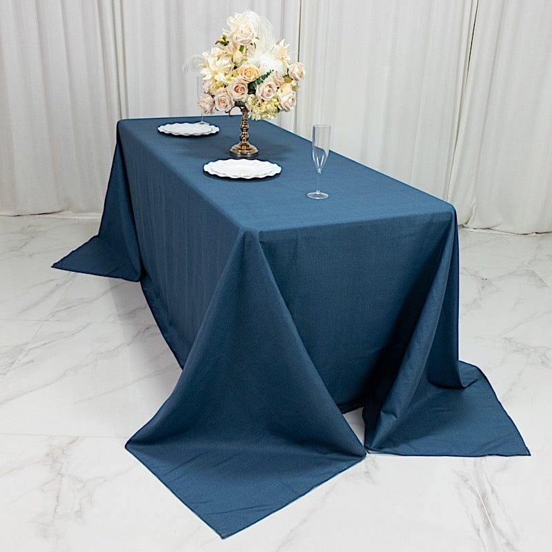 90" x 132" Polyester Rectangular Tablecloth