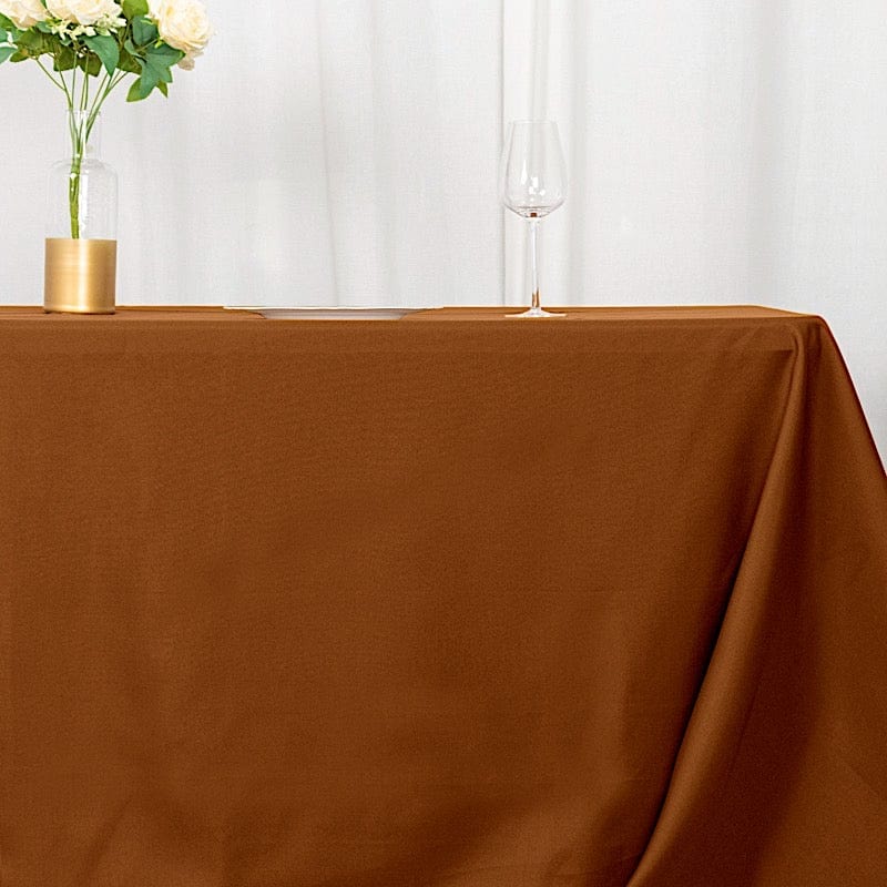 90" x 132" Polyester Rectangular Tablecloth