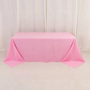 90" x 132" Premium Polyester Rectangular Tablecloth