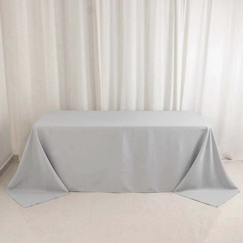 90" x 132" Premium Polyester Rectangular Tablecloth