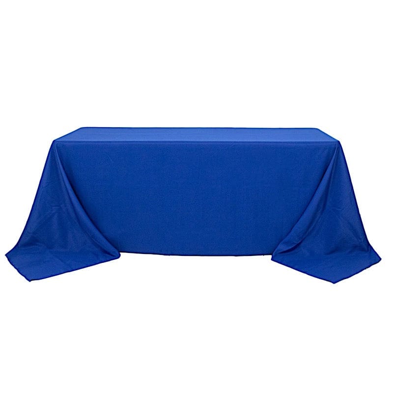 90" x 132" Premium Polyester Rectangular Tablecloth