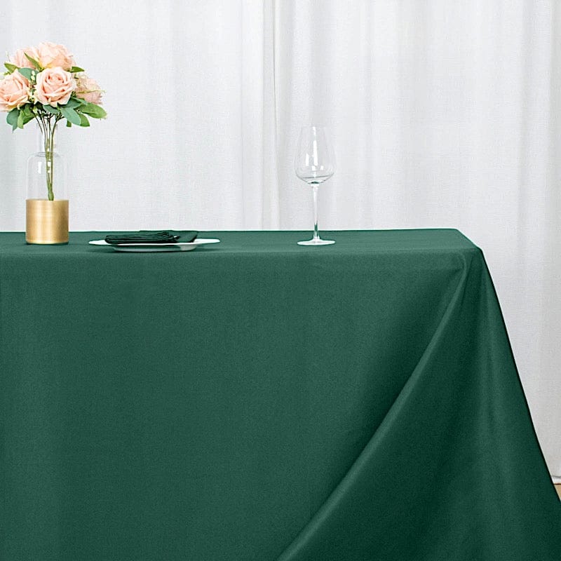 90" x 132" Premium Polyester Rectangular Tablecloth