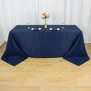90" x 132" Premium Polyester Rectangular Tablecloth