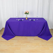 90" x 132" Premium Polyester Rectangular Tablecloth