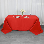 90" x 132" Premium Polyester Rectangular Tablecloth