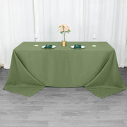 90" x 132" Premium Polyester Rectangular Tablecloth