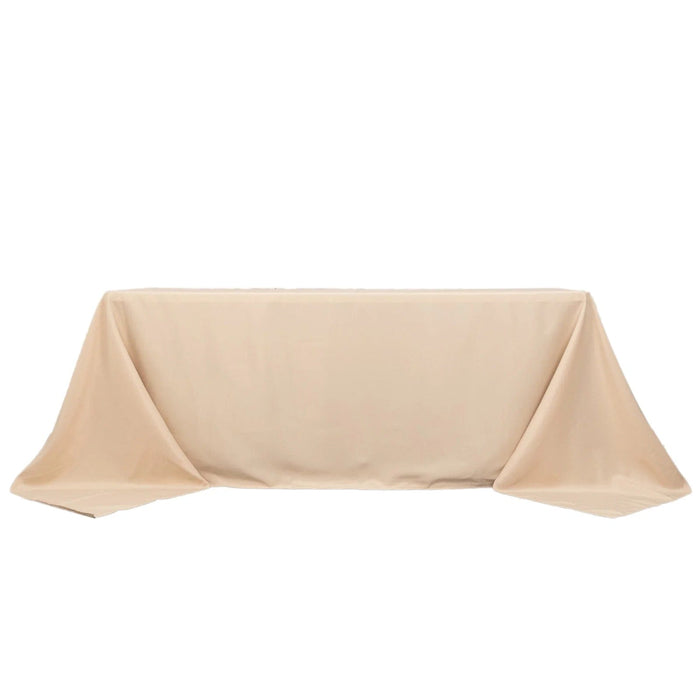 90" x 132" Premium Polyester Rectangular Tablecloth TAB_90132_081_PRM