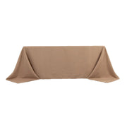 90" x 132" Premium Polyester Rectangular Tablecloth TAB_90132_NUDE_PRM