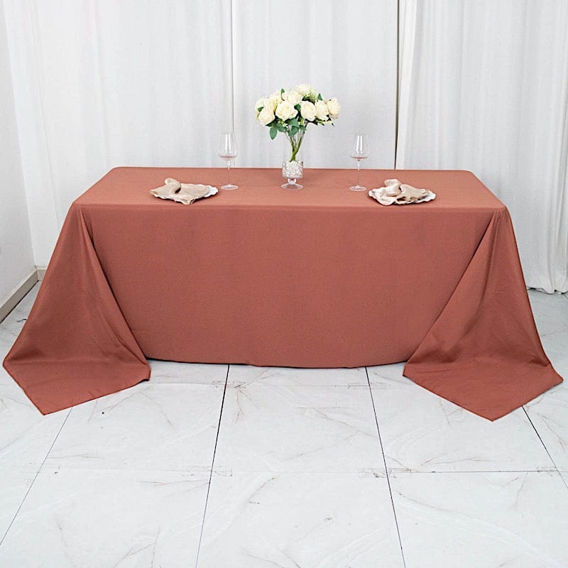 90" x 132" Premium Polyester Rectangular Tablecloth TAB_90132_TERC_PRM