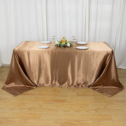 90" x 132" Satin Rectangular Tablecloth