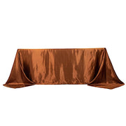 90" x 132" Satin Rectangular Tablecloth