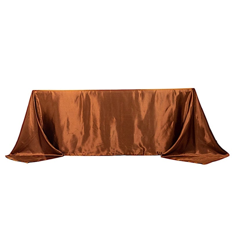 90" x 132" Satin Rectangular Tablecloth