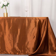 90" x 132" Satin Rectangular Tablecloth