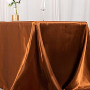 90" x 132" Satin Rectangular Tablecloth