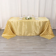 90" x 132" Satin Stripe Seamless Rectangular Tablecloth